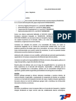 Carta de Presentacion - Transperusac