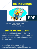 Exposisicon de Tipos de Insulina