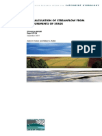 Calculation of Streamflow From Measurements of Stage PDF