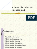 Distribución de Probabilidades de Variable Discreta