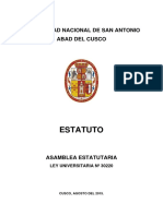 Estatuto Unsaac - 2015 PDF