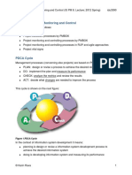 Project Execution, Monitoring and Control: Figure 1.PDCA Cycle