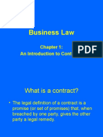 Business Law: An Introduction To Contracts