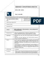 Easa Emergency Airworthiness Directive: AD No.: 2006 - 0216-E