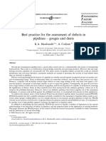 Best Practice For The Assessment of Defects in Pipelines - Gouges and Dents