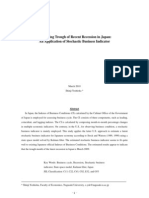 Identifying Trough of Recent Recession in Japan: An Application of Stochastic Business Indicator