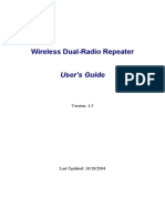 Wireless Dual-Radio Repeater: User's Guide