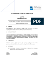 Caap 51 Information and Policy Regarding Implementation of Alcohol and Drug Testing