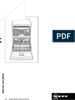 Neff Dishwasher Operating Instructions