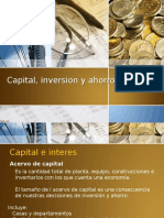 Capital, Inversion y Ahorro