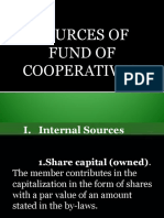 Sources of Fund of Cooperatives