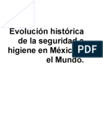 Evolución Histórica de La Seguridad e Higiene en México y El Mundo.