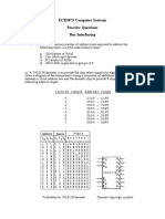 ECE3073 Computer Systems Practice Questions Bus Interfacing