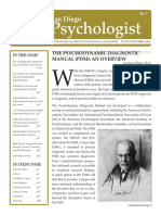 The Psychodynamic Diagnostic Manual (PDM) : An Overview: in This Issue