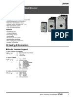 Ordering Information: Motor Protection Circuit Breaker