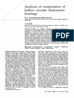 Analysis of Compression of Hollow Circular Elastomeric Bearings 1992