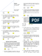 1er Simulacro - Planteo de Ecuaciones - Operaciones Combinadas