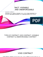 Void and Voidable Contracts Note