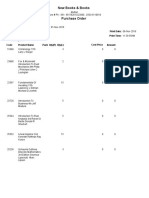 New Books & Books Purchase Order: PO PO Date Vendor Name Address Description Print Date: Print Time