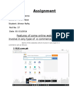 E Commerce Assignment