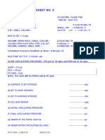 Well Kick Data: Sheet No. 2