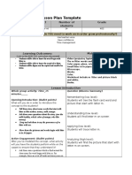 Lesson Plan Template Letter M