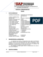 Uap Silabo Costos y Pres PDF