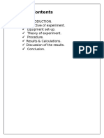 Objective of Experiment. Equipment Set-Up. Theory of Experiment. Procedure. Results & Calculations. Discussion of The Results. Conclusion