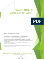 Examen Manual Muscular de Mano