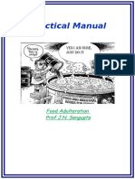 Practical Manual: Food Adulteration Prof J.N. Sengupta