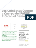 Los Combates Cuerpo A Cuerpo Del PADRE PÍO Con El Demonio Foros de La Virgen María