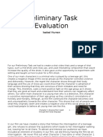 Preliminary Task Evaluation