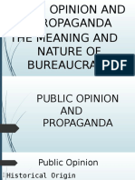 Public Opinion and Propaganda