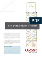 Low Grade Spiral Concentrators: Model LC3700