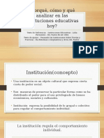 Por Qué Como y Que Analizar La Institucion Educativa Hoy