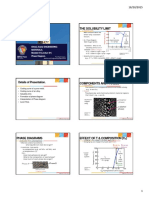 The Solubility Limit: Details of Presentation