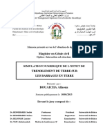 Simulation Numerique Effet de Tremblement de Terre PDF