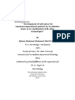 Development of Safe Juices For Immunocompromised Patients by Irradiation Alone or in Combination With Other Technologies