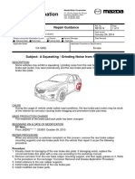 CX-5 A Squeaking or Grinding Noise From Rear Brake