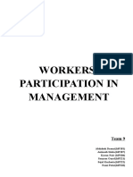 Workers' Participation in Management: Team 9