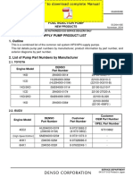 DENSO Common Rail Isuzu 4HK1 6HK1 Service Manual Pages