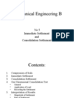 Geotechnical Engineering B: No5 Immediate Settlement and Consolidation Settlement