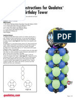 Instructions For Qualatex Birthday Tower: Labor: Materials