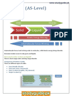 Chapter 4 States of Matter AS LEVEL NOTES