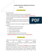 Reforço Das Economias Nacionais e Tentativas de Controlo Do Comércio