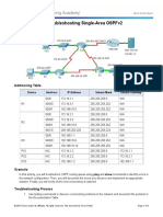 5.2.2.3 Packet Tracer - Troubleshooting Single-Area OSPFv2 Instructions