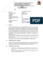 Silabu Del Curso de Analisis Estructural I-2014-Ii Unheval Eapic PDF