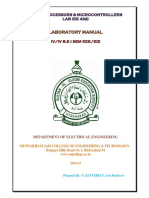 IV Eee I Sem MPMC Lab Manual (Ee432)