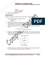 Introduction To Compiler Design