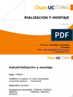 Industrialización y Montaje.